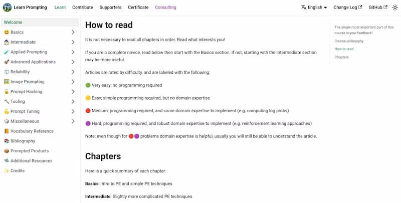 Learn Prompting (Web): Khóa học trực tuyến miễn phí để học cách nói chuyện với trí thông minh nhân tạo và chatbot